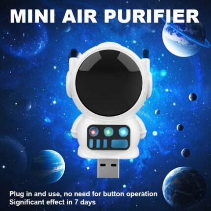 1pc Space-Themed USB Air Purifier Ionizer, Plug and Play Design, No Button Operation, Fresh Air Generator, 36V and Below Working Voltage, No Battery Required