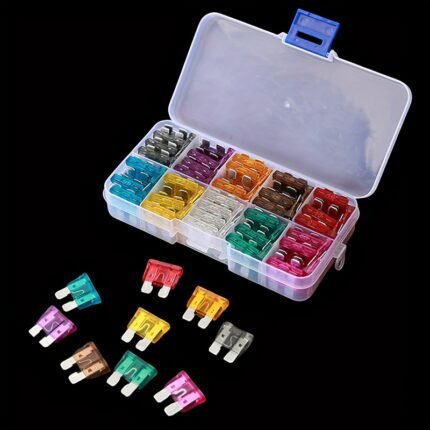 50/100/120/280/306Pcs Automotive Fuse Combination Kit, Mini/Small/Medium, Fuse Blade Style For Marine?Car?Truck?Tram?Fuse Replacement 2A 3A 5A 7.5A 10A 15A 20A 25A 30A 35A