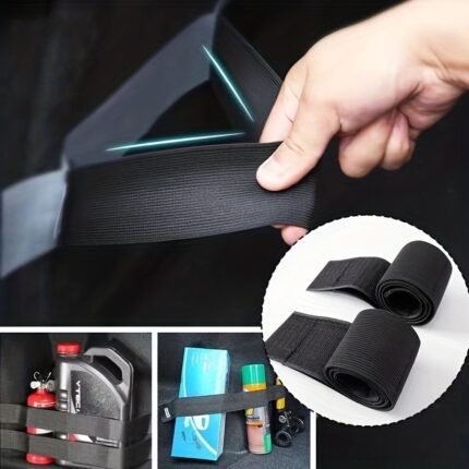 Car Trunk Organizer Car Accessories Fixed With Storage Bag Tape Fixed Car Interior Storage Finishing Accessories