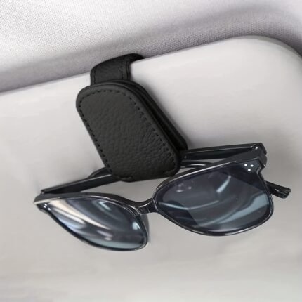 Car Fashion Glasses Holders, Magnetic Pu Leather Fashion Glasses Clip For Car Visor, Glasses Hanger Clip, Car Interior Visor Accessories