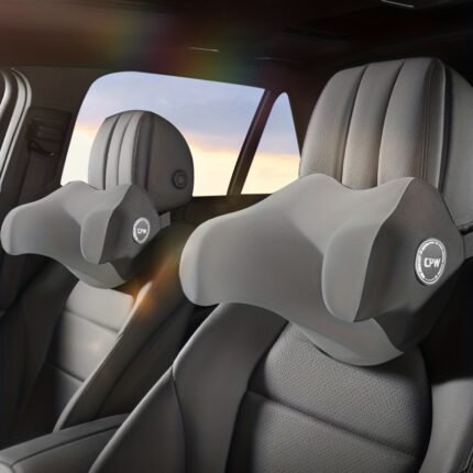 Cheges High-Grade Car Headrest, Memory Foam Filled Polyester Car Neck Pillow For Four Seasons General Car Automotive Supplies Accessories