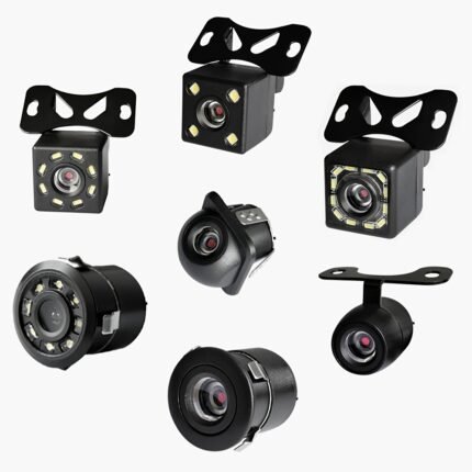 Car Rear View Camera Universal 4Led 8Led 12 Led Night Vision Reversing Automatic Parking Monitor Ccd High-Definition Image
