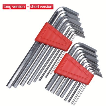 Red Hexagonal Wrench Set Tool For Car Repairing