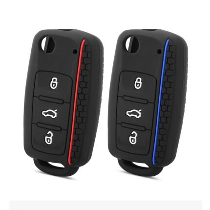 Car Key Case For Vw For Golf For Jetta For Polo For Skoda For Yeti For Superb For Octavia For Seat For Leon For Ibiza 3 Buttons Silicone Key Cover