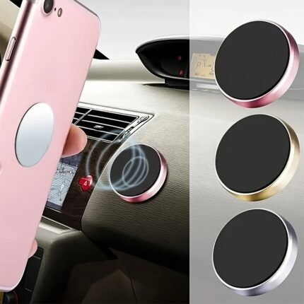 Magnetic Mini Car Phone Holder - Versatile Dashboard Or Air Vent Mount - Suitable For Home Use