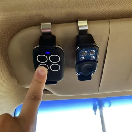 1Pcs Universal Car Sun Visor Clip Holder For Garage Door Opener Remote, Car Key Fob, Adjustable Stainless Steel Bracket Accessory Compatible With Various Key Types