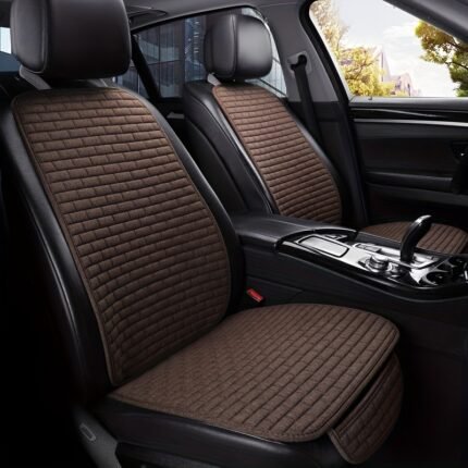 Universal Flax Car Seat Covers Universal Fit Most Cars Seat Protector With Backrest Automobile Cushion Pad Mat For Auto Truck