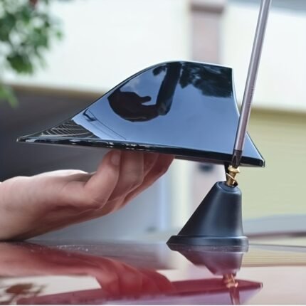 Jdm Racing Abs Shark Fin Antenna - Waterproof, No-Drill Car Roof Mount, Multiple Colors, Ideal For Most Vehicles, New, Car Roof Accessory | Modern Car Accessory | Waterproof Antenna
