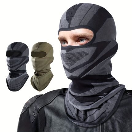 Motorcycle Riding Balaklava Hat Head Cover Mask Moisture Absorption And Sweat Wicking Knitted One-Piece Molding Breathable Suitable For Motorcycle
