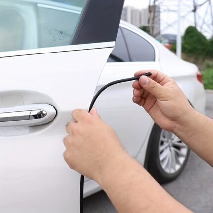 5M/500.0Cm Car Door Protector U Type Universal Car Door Edge Guards Strip Rubber Moulding Sealing Scratch Protector Strip For Auto