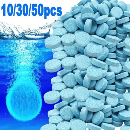 10/20/50Pcs Cleaning Glass Liquid Effervescent Tablet Car Windshield Cleaner Car Glass Water Bubble Sheet Solid Wiper Essence