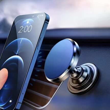 360? Rotatable Magnetic Car Phone Mount - Universal Dashboard Cell Phone Holder, Aluminum Alloy, Secure & Easy Installation