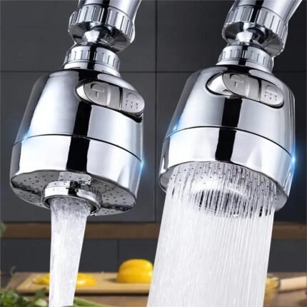 1Pc Universal Kitchen Faucet Adapter, 360? Rotation, Pvc, Round Shape, Spray Tap Nozzle, Kitchen Gadgets, Rv Kitchen Faucets