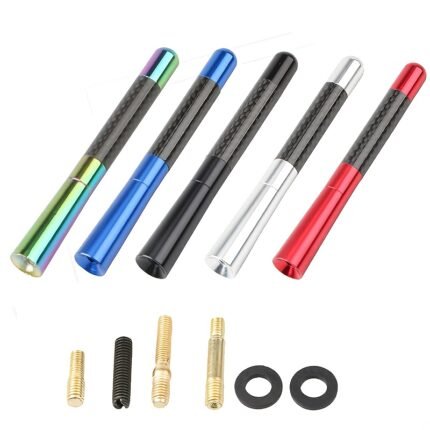 12Cm Carbon Fiber Short Radio Antenna Suitable For Bmw Ford Focus Peugeot Citroen Opel Skoda Toyota Dodge And Other Car Antenna Car Styling