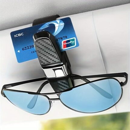 1Pc Car Glasses Holder, Multi-Functional Car Glasses Frame, Car Interior Eye Box Creative Car Visor Storage Holder