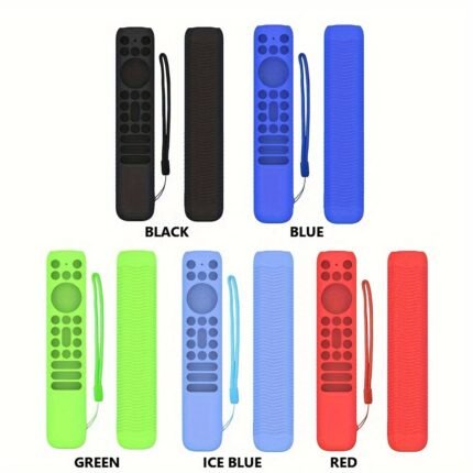 Silicone Protective Cover For Tcl Rc902V Fmr1, Stretchable & Washable Anti-Slip & Shockproof Silicone Protective Cover With Lanyard, Lightweight & Soft Remote Control Protective Cover