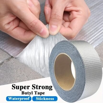 Super Strong Butyl Aluminum Foil Tape For Leak Repair - Waterproof Adhesive Sealant For Pipe And Roof Patch - Durable Surfaces Sealing Tape For Outdoor Use - Multiple Sizes Available Rv Butyl Tape