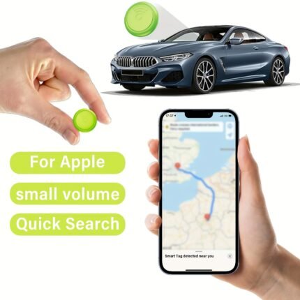 Global Smart Mini Item Finder, Suitable For: For Iphone'S Built-In Find My (For Iphone Only), Pet Anti-Loss Device, Key Finder, Car Anti-Theft Device, Safety Assurance For The Elderly And Children, One-Click Global Search For Pets (Cats And Dogs), Wallets, Keys, Elderly, Children, And Valuable Item Anti-Theft Device.