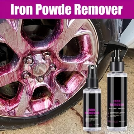 50Ml Car Wheel Iron Remover Spray For Rust Removal On Brake Rims, Designed To Eliminate Metal Dust And Iron Particles.