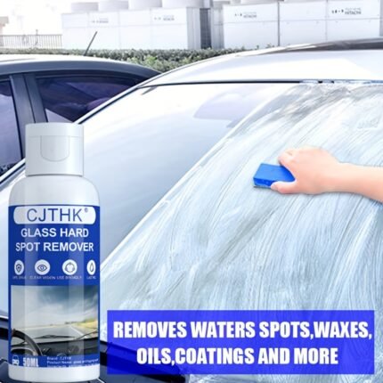 Jiang Jia Bao Car Glass Cleaner - Removes Heavy Spots, Polishes & Degreases, Rainproof Anti-Fog Agent For Auto Maintenance