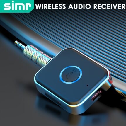 Simr Wireless Audio Receiver Portable Aux Adapter Hands-Free For Car, Wireless Audio Receiver For Home Stereo/Speaker/Wired Headphones Simr Q1