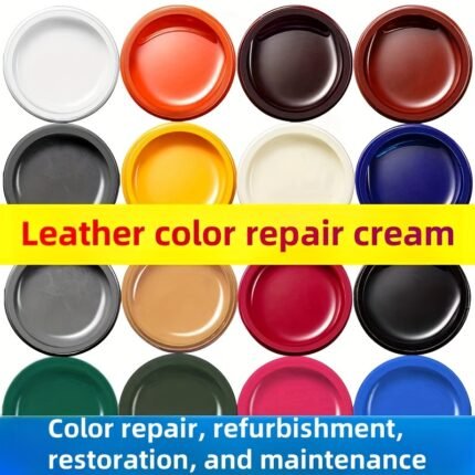 Leather Color Repair Cream 30G - Restorative Leather Dye Paste For Fading And Scratches, Easy-To-Use, Durable, Non-Toxic Care For Car Seats, Steering Wheels, Shoes, Bags, And Accessories - Non-Waterproof, Multi-Surface Application