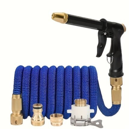 High-Pressure Motorcycle And Car Washing Water Gun, Uncharged Plastic Garden Hose Nozzle With 360? Rotation - Powerful Cleaning Applicator Without Battery
