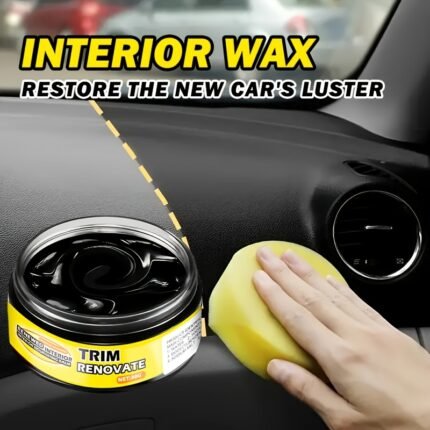 Multi-Purpose Car Restoration Wax - Interior Shine & Tire Protector, Black Vehicle Yellowing Repair, Nano Crystal Plating For Dashboard