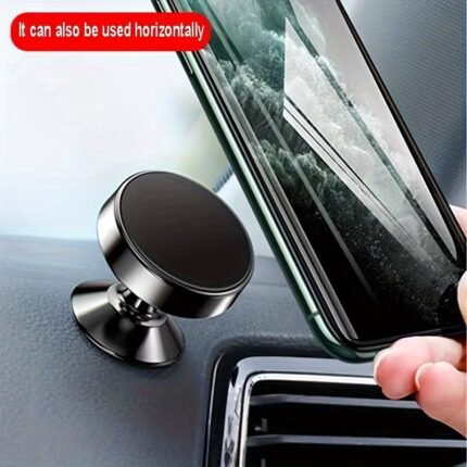 Mobile Phone Holder Universal Super Strong Magnetic Metal Car Holder 360 Degree Rotating Air Outlet Mobile Phone Holder