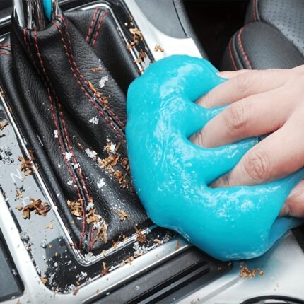 1Pc Car Interior Dust Remover Gel - Blue Jelly Cleaning Magic For Car Vents, Keyboard & More - Easy-To-Use Auto Cleaning Accessory, Ideal Gift For Men, Car Cleaning Accessories