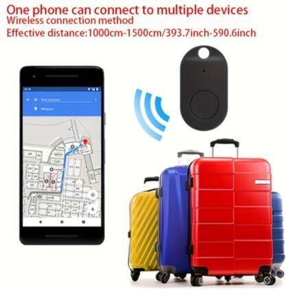 1Pc Wireless Tracker With Wireless, Keychain Alarm Two-Way Finder For Keys, Pets, Wallets - Lightweight, Portable, Non-Rechargeable Button Battery Included, Anti-Lost Device, Retrieve Lost Items