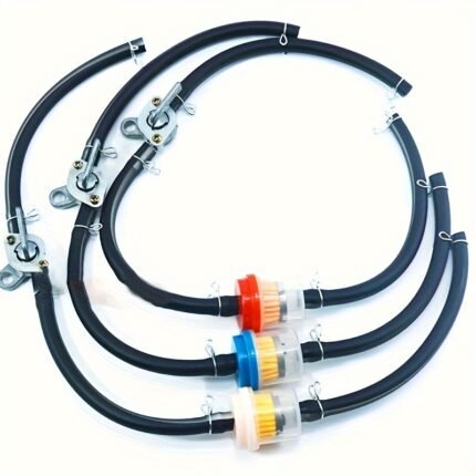 6Mm Motorcycle Dirt Bike Atv Scooter Fuel Tank Petcock Valves On/Off Switch+Inner Fuel Filter Gasoline + Petrol Fuel Line Hose Tube+ Clips 50-200Cc