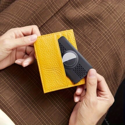 Ultra-Thin Airtag Wallet Card Holder, Protective Airtag Case For Purses, Handbags, Wallets, Backpacks - Credit Card Size, No Battery, No Electronic Components