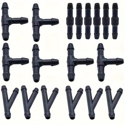 18Pcs/30Pcs Car Windshield Washer Pipe Connectors Available In 3 Different Shapes.