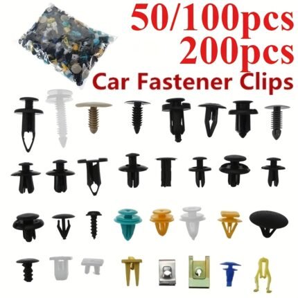 50/100/200Pcs/Set Universal Plastic Clips For Car Fender Bumper Door Car Interior Hole Lining Panel Retainer Push Clips