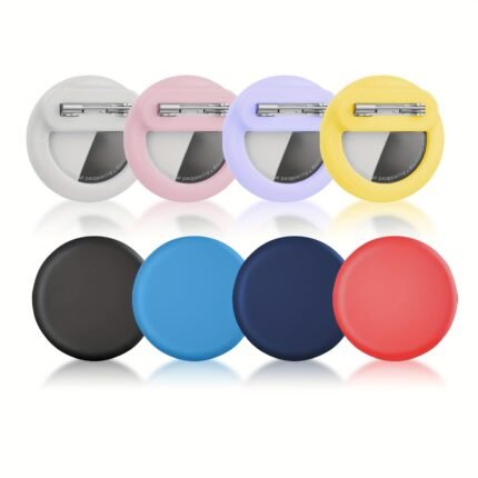 Umust Airtag Silicone Protective Cover With Secure Pin - Compact & Portable Tracker Case For Youngsters, Elderly, Pets, Luggage | Invisible, Damage-Resistant, Lightweight 3.58Cm X 3.58Cm Tracker Protector