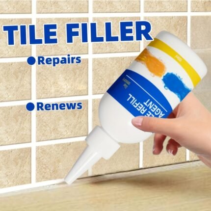 Doeyvose Rv Ceramic Tile Sealant - White, Waterproof, For Tile And Grout, Rv Camping Gear|Sleek White Bottle|Durable Sealant