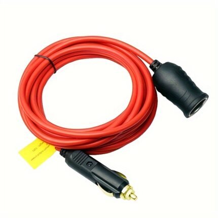 Eafc 12V/24V Car Plug Extension Cord Male To Female Socket 120W/10A Heavy Duty Extension Cord Compatible With Air Compressor Fridge Car Vacuum Rv Extension Cords
