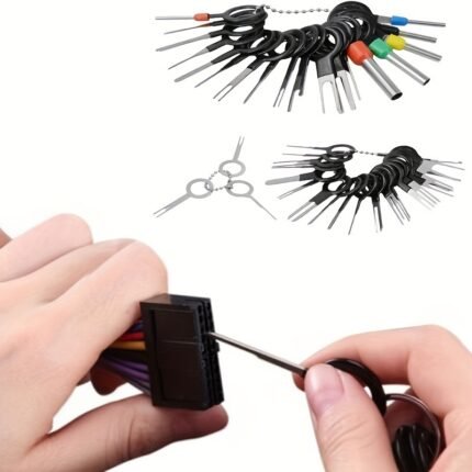 41Pcs Automotive Wire Terminal Connector Pin Extractor Tool Set, Car Terminal Removal Tool Kit, Pin Ejector Wire Kit, Auto Terminal Removal Connector, Uncharged, No Battery Required