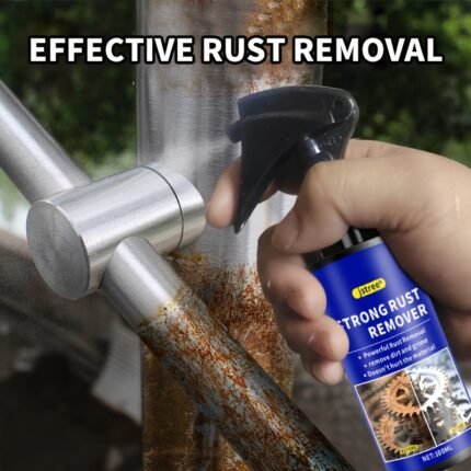 3.38Oz Rust Remover Spray For Car - Iron Powder Formula, Penetrating Corrosion Cleaner & Paint Stripper, Metal Surface Chrome Paint Restorer, Automotive Maintenance Tool For Iron Surfaces Only, Car Rust Remover, Penetrating Cleaner, Iron Powder Formula, Spray Application