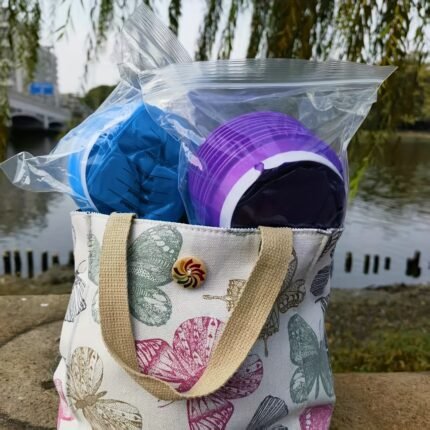 10Pcs Leak-Proof Travel Vomit Bags For Morning Sickness & Vehicle Use ? Durable, Portable Deodorant Pouches For Adults & Pregnant Women, Beige With Floral & Butterfly Designs, Travel Essentials | Floral Pattern Pouch | Durable Fabric