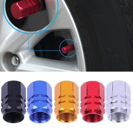 4Pcs Aluminum Alloy Car Wheel Tire Valve Air Caps Stem Covers