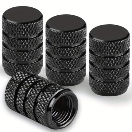 4/8/12Pcs/Pack Anodized Aluminum Tire Valve Cap Set, Corrosion Resistant, Universal Stem Covers For Cars Trucks Motorcycles Suvs And Bikes
