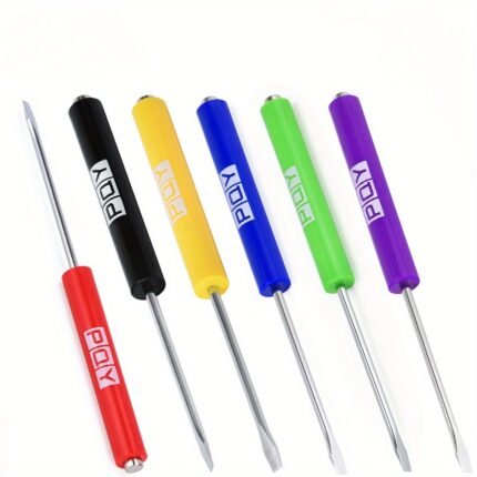 For Mini Tops And Pocket Clips Screwdriver Set - Strong Magnetic Slotted Screwdriver With Plastic Body And Flat Head
