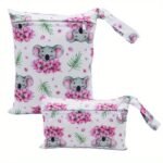 Adorable Koala Print Diaper Bags - 2 Pcs Asenappy, Halloween, Thanksgiving And Christmas Gift - Image 5
