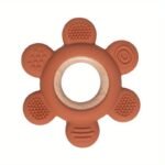 1Pc Silicone Wooden Teether Toy, Food Grade Teether, Great Christmas Halloween Thanksgiving Day Gift, New Year'S Gift, Valentine'S Day Gift - Image 13