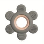 1Pc Silicone Wooden Teether Toy, Food Grade Teether, Great Christmas Halloween Thanksgiving Day Gift, New Year'S Gift, Valentine'S Day Gift - Image 3