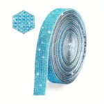 1 Roll Self Adhesive Crystal Rhinestone Strips, Crystal Ribbon Bling Gemstone Sticker With 2Mm Rhinestone Strips For Diy Arts Crafts, Wedding Parties, Car Phone Decoration, Mother'S Day Father'S Day Gift - Image 15