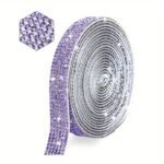 1 Roll Self Adhesive Crystal Rhinestone Strips, Crystal Ribbon Bling Gemstone Sticker With 2Mm Rhinestone Strips For Diy Arts Crafts, Wedding Parties, Car Phone Decoration, Mother'S Day Father'S Day Gift - Image 7