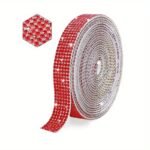 1 Roll Self Adhesive Crystal Rhinestone Strips, Crystal Ribbon Bling Gemstone Sticker With 2Mm Rhinestone Strips For Diy Arts Crafts, Wedding Parties, Car Phone Decoration, Mother'S Day Father'S Day Gift - Image 13